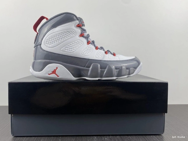 1st Kicks Shoes Red CT8019-162 Jordan 9 Air Fire 0730